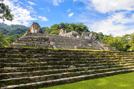 Palenque, was a pre-Columbian Maya civilization of Mesoamerica. Known as Lakamha (Big Water). UNESCO World Heritageの写真素材