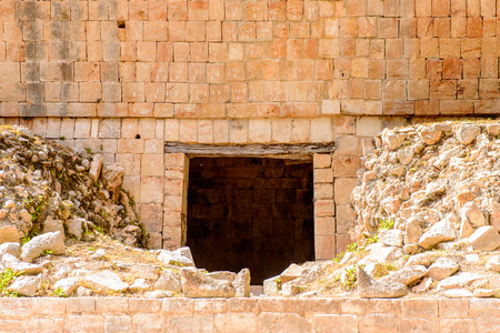 Ruins of Uxmal, an ancient Maya city of the classical period. One of the most important archaeological sites of Maya culture. UNESCO World Heritage siteの写真素材
