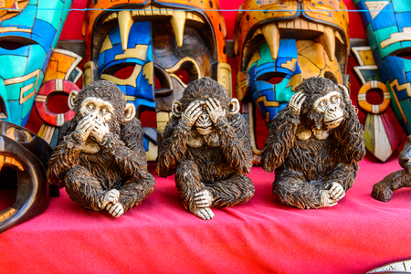 Authentic handcraft souvenirs of maya civilisationの写真素材