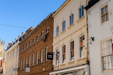 Architecture of York,  a historic walled city, North Yorkshire, England.の写真素材