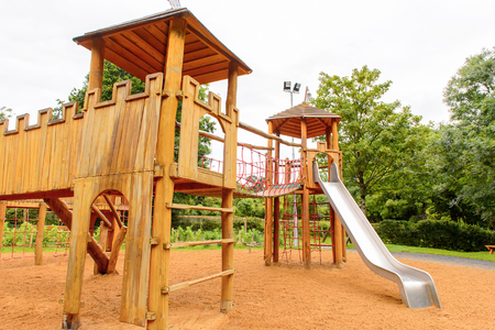 Playground in Bunratty village (End of the Raite river) is an authentic small village in County Clare, Irelandの写真素材