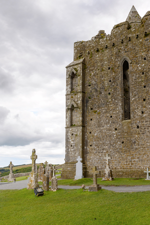 Chapel of King Cormac Mac Carthaigh on the Rock of Cashel (Carraig Phadraig), Cashel of the Kings and St. Patricks Rockの写真素材