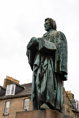 Architecture of Edinburgh, Scotland. Old Town and New Town are a UNESCO World Heritage Siteの写真素材