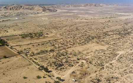 Nazca desert view from the plane