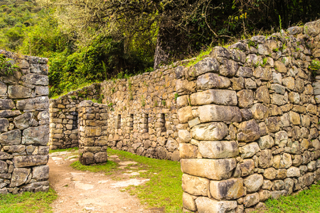 Ruins of Incas town in Peruの写真素材