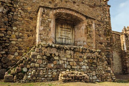 Wall of the Church and monastery of Santo Domingo, Peruの写真素材