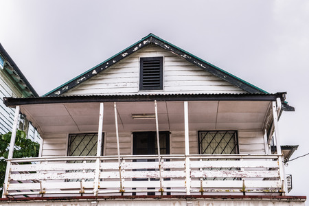 Architecture in the historic city of Paramaribo, Suriname. The historic inner city of Paramariboの写真素材