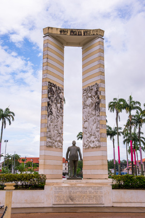 Monument in the memory of Felix Eboue in Cayenne, French Guiana.の写真素材