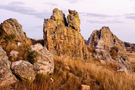 Rocky mountain in Madagascarの写真素材