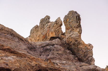 Rocky mountain in Madagascarの写真素材