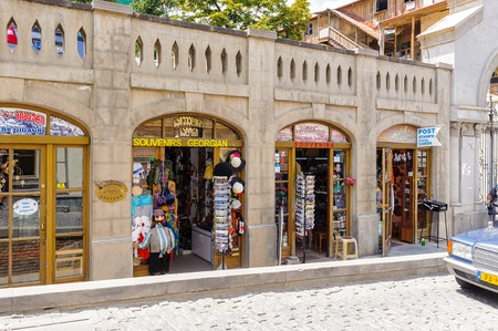 TBILISI, GEORGIA - JULY 18, 2014: Old Town of Tbilisi. Tbiisi is the capital of Georgia and the largest city in Georgiaのeditorial素材