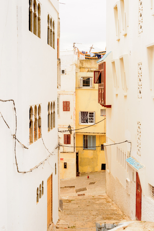 Architecture of Tangier, a major city in northern Morocco. It is the capital of the...