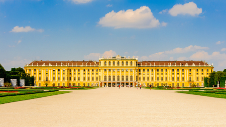 VIENNA, AUSTRIA - JUNE 14: Schonbrunn Palace on June, 17, 2013 in Vienna, Austria. It was a royal residence of Franz Joseph and Elisabethのeditorial素材