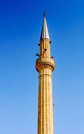 Et'hem Bey Mosque (Xhamia e Et'hem Beut), the center of the Albanian capital Tiranaの写真素材