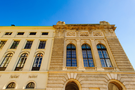 Building of the The Austrian National Library, Viennaの写真素材