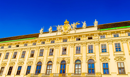 Imperial Chancellory Wing, Hofburg Palace, Vienna, Austriaのeditorial素材