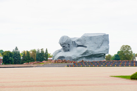 War monument in the Brest Fortress, Brest, Belarus. It is one of the Soviet World War II war monuments commemorating the Soviet resistance against the German invasion on June 22, 1941のeditorial素材