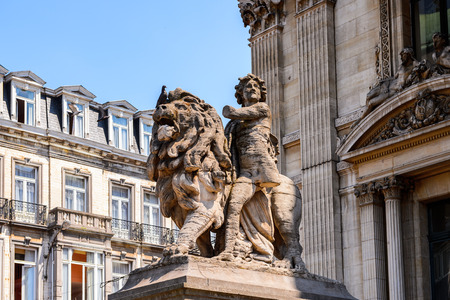 Architecture of the centre of Brussels, Belgiumの写真素材