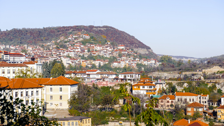 Veliko Tranovo buildings, Bulgariaのeditorial素材