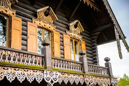 Alexandrowka, russian colony village in Potsdam, Germanyの写真素材