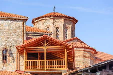 Holy Monastery of Grand Meteoran in Meteora mountains, Thessaly, Greece.