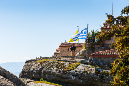 Holy Monastery of Saint Stephen in Meteora mountains, Thessaly, Greece.の写真素材