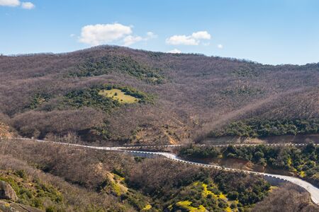 Meteora mountains, Thessaly, Greece.の写真素材