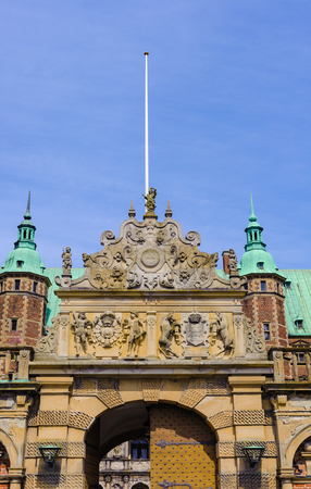 Frederiksborg Palace or Frederiksborg Castle, Hillerod, Denmark. Now it's a museum of national history.のeditorial素材