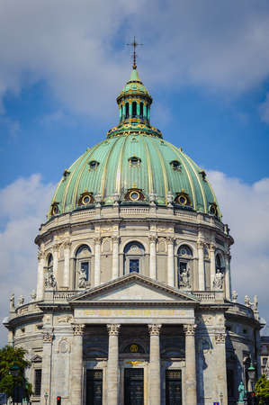 Frederik's Church (Marble Church), an Evangelical Lutheran church in Copenhagen, Denmark.の写真素材