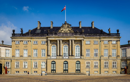 King Christian VIII palace, Amalienborg, Copenhagen, Denmarkのeditorial素材