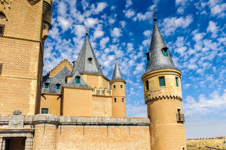 Part of the Segovia Castle (Alcazar), Spainのeditorial素材
