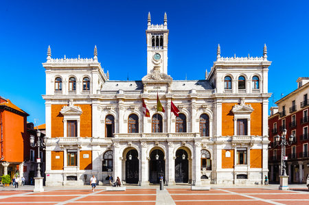 Plaza Mayor (Major Square) of Valladolid, Spainのeditorial素材
