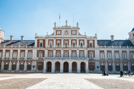 Royal Palace of Aranjuez, a residence of the King of Spain, Aranjuez, Community of Madrid, Spain.のeditorial素材