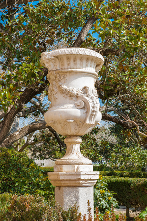 Sculpture in the Isla garden (Jardin de Isla), Aranjuez, Spainの写真素材