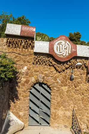 Park Guell, Barcelona, Spainのeditorial素材