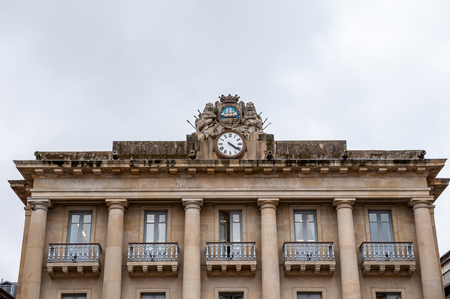 Constitution Square (Plaza) in San Sebastian,  Basque Country, Spain.のeditorial素材