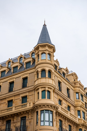 Architecture of San Sebastian, Basque Country, Spain.のeditorial素材