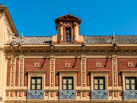 San Telmo Palace, Seville, Spain. Seat of the presidency of the Andalusian Autonomous Government.のeditorial素材