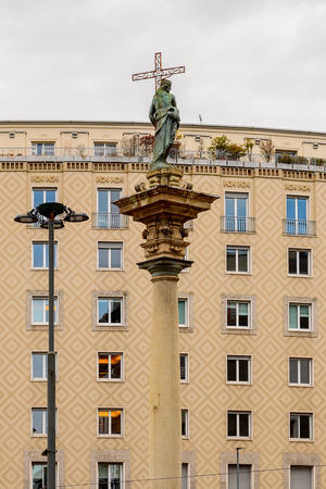 Architecture of the centre of Milan, the capital of Lombardy, Italy.のeditorial素材