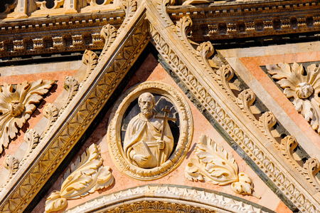 Metropolitan Cathedral of Saint Mary of the Assumption (Cattedrale Metropolitana di Santa Maria Assunta), Duomo di Siena, Italyの写真素材