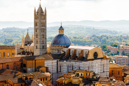 Duomo of Siena, Historic centre of Siena.の写真素材