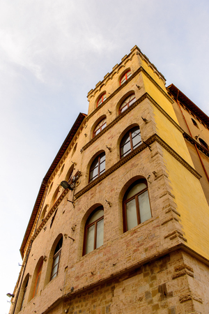 Architecture of the Old Town of Perugia, Umbria, Italyの写真素材