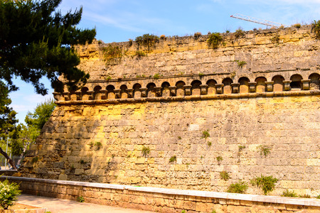 Swabian Castle, Old Town of Bari, Italy.のeditorial素材