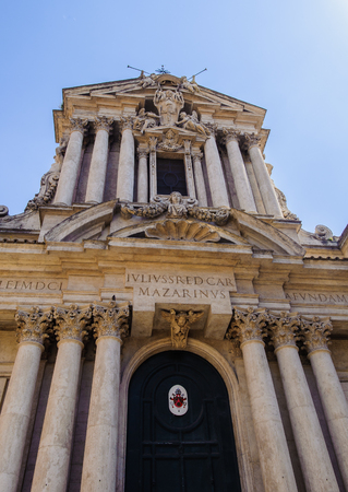 Building in Rome, Italy, near the fountain Trevi.のeditorial素材
