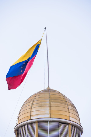 CARACAS, VENEZUELA - NOV 20, 2013: Palacio Municipal de Caracas (Municipal Palace of Caracas), the city hall of Caracas, Venezuela.のeditorial素材