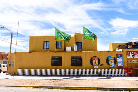 ATACAMA DESERT, CHILE - NOV 3, 2014: Small Town in the Atacama desert, Chile. Atacama Desert proper occupies 105,000 square kilometresのeditorial素材