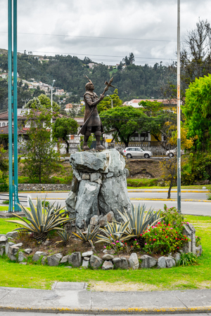 CUENCA, ECUADOR - JAN 9, 2015: Architecture of Cuenca. Cuenca is the capital the Azuay Province and its center is a Unesco World Heritageのeditorial素材