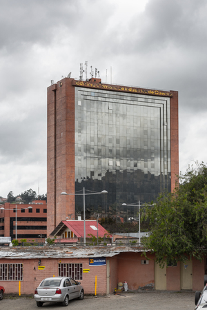 CUENCA, ECUADOR - JAN 9, 2015: Architecture of Cuenca. Cuenca is the capital the Azuay Province and its center is a Unesco World Heritageのeditorial素材