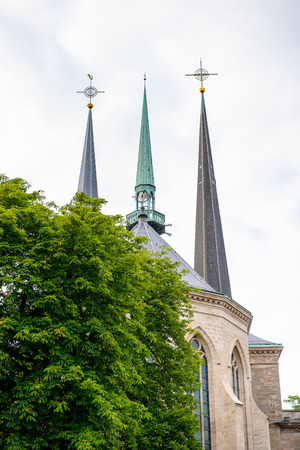 Notre Dame Church of Luxembourgの写真素材