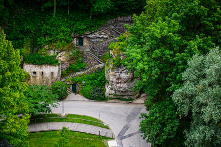 Architecture of Luxembourg city, Luxembourgの写真素材